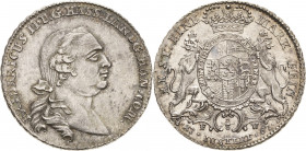 Hessen-Kassel
Friedrich II. 1760-1785 2/3 Taler 1767, FU-Kassel Schütz 1869.4 Hoffmeister 2354 Müller 2733 Sehr selten in dieser Erhaltung. Prägefris...