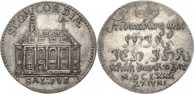 Pfalz-Kurlinie
Karl Ludwig 1648-1680 Silbermedaille 1680 (J. Linck) Einweihung der Konkordienkirche in der Zitadelle Friedrichsburg zu Mannheim. Ansi...