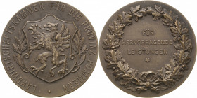 Pommern-Medaillen
 Bronzemedaille o.J. (unsigniert) Verdienstmedaille der Landwirtschaftskammer der Provinz Pommern. Wappenschild zwischen Lorbeerzwe...