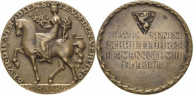 Schwäbisch Gmünd
 Große Bronzegussmedaille 1919 (Alfons Feuerle) Widmung des Kunstgewerbevereins "Vorwärts" ihrem Schriftführer Hermann Schmidt. Fort...