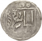 Schwarzburg-Blankenburg
Günther XXXIX. 1493-1531 Einseitiger Pfennig o.J. Arnstadt Bethe 180 Fischer -, vgl. 55 Leichte Prägeschwäche, sehr schön-vor...