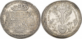 Schwarzburg-Rudolstadt
Albert Anton I. 1646-1710 Taler 1670. Auf den Tod seiner Mutter Emilie am 4. Dezember, Tochter Antons II. von Oldenburg. Zwei ...