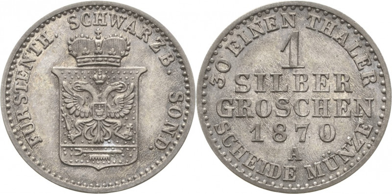 Schwarzburg-Sondershausen
Günther Friedrich Karl II. 1835-1880 Silbergroschen 1...