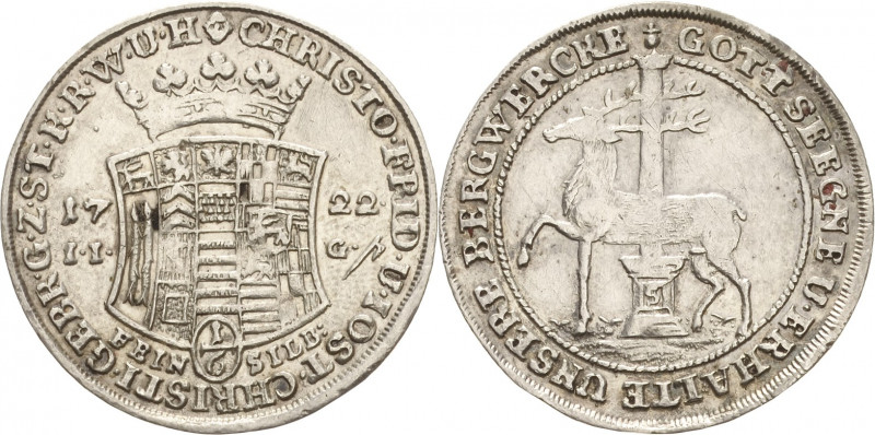 Stolberg-Stolberg
Christoph Friedrich und Jost Christian 1704-1738 1/6 Taler 17...