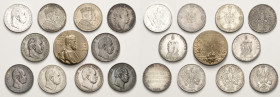 Brandenburg-Preußen-Herrscherlots
Wilhelm I. 1861-1888 Lot-11 Stück. Taler 1861, 1867 (2x). Ausbeutetaler -1861 Krönungstaler 1861 (2x). Siegestaler ...