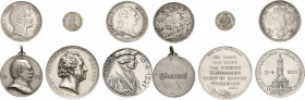 Allgemeine Lots
Lot-6 Stück Frankreich- Silberjeton o.J. Bayern- Gulden 1844. Mainz- Kreuzer 1795. Nürnberg- Aluminiummedaille 1921 (Vogt) 400 Jahre ...