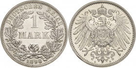 Kleinmünzen
 1 Mark 1898 A Jaeger 17 Fast Stempelglanz/Stempelglanz