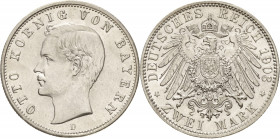 Bayern
Otto 1886-1913 2 Mark 1903 D Jaeger 45 Fast Stempelglanz/Stempelglanz