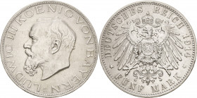 Bayern
Ludwig III. 1913-1918 5 Mark 1914 D Jaeger 53 Vorzüglich