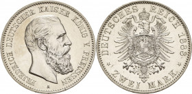 Preußen
Friedrich III. 1888 2 Mark 1888 A Jaeger 98 Fast vorzüglich/vorzüglich-Stempelglanz