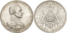 Preußen
Wilhelm II. 1888-1918 3 Mark 1913 A Regierungsjubiläum Jaeger 112 Prachtvolles Exemplar. Stempelglanz