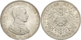 Preußen
Wilhelm II. 1888-1918 5 Mark 1913 A Uniform Jaeger 114 Kl. Randfehler, vorzüglich-Stempelglanz/Stempelglanz