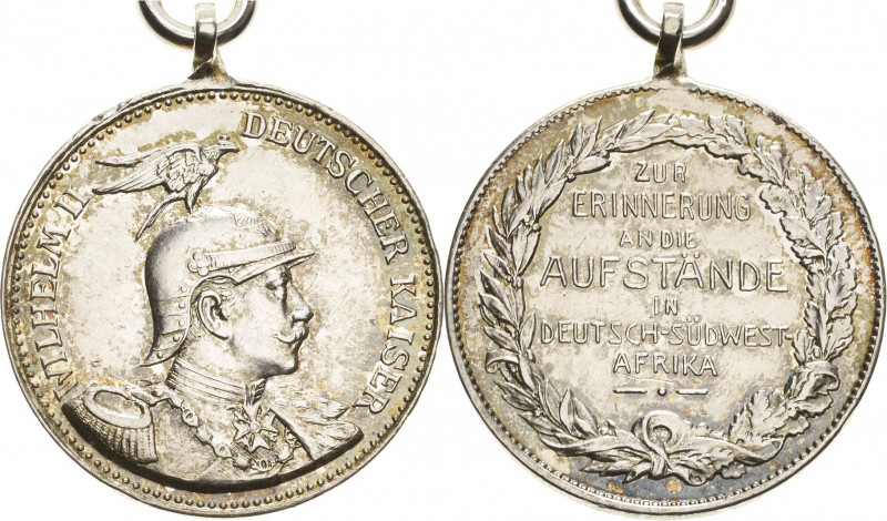 Deutsch-Südwestafrika
 Versilberte Bronzemedaille o.J. Zur Erinnerung an die Au...