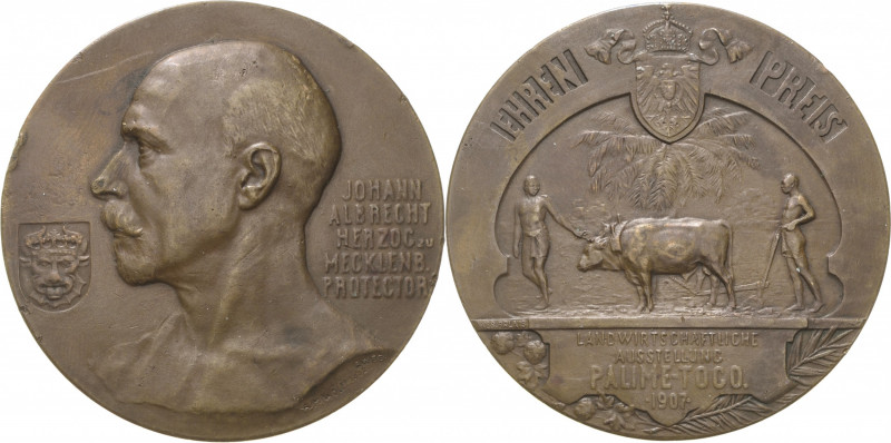 Togo
 Bronzemedaille 1907 (A. M. Wolff) Ehren-Preismedaille zur Landwirtschafts...