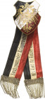 Medaillen und Abzeichen
 Farbig emailliertes ovales Abzeichen o.J. Bronze und emailliert. Mit 2 Bändern mit Aufschrift: Swakomunder Kriegerverein - M...