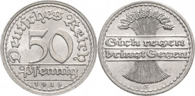 Kleinmünzen
 50 Pfennig 1919 G Jaeger 301 Prägefrisch
