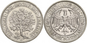 Gedenkausgaben
 5 Reichsmark 1931 E Eichbaum Jaeger 331 Vorzüglich