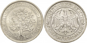 Gedenkausgaben
 5 Reichsmark 1932 A Eichbaum Jaeger 331 Vorzüglich-Stempelglanz