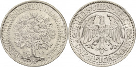 Gedenkausgaben
 5 Reichsmark 1932 A Eichbaum Jaeger 331 Kl. Randfehler, vorzüglich-prägefrisch