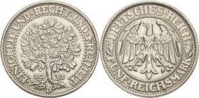 Gedenkausgaben
 5 Reichsmark 1932 D Eichbaum Jaeger 331 Vorzüglich
