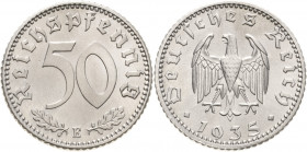 Kleinmünzen
 50 Reichspfennig 1935 E Jaeger 368 Prägefrisch