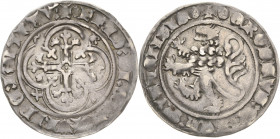 Sachsen - Die Markgrafschaft Meissen
Friedrich II. der Ernsthafe (1323) 1329-1349 Breiter Groschen o.J. (1345/1349), vertieftes Kreuz auf Kugel-Freib...