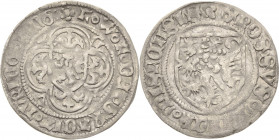 Sachsen - Die Markgrafschaft Meissen
Friedrich IV. mit Wilhelm II. und Friedrich 1412-1425 Schildgroschen o.J. (1412/1425), 5-blättrige Rosette-Freib...