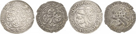 Sachsen - Das Kurfürstentum
Kurfürst Friedrich II. von Sachsen, der Sanftmütige 1428-1464 Schildgroschen o.J. (1428/1431), 5-blättrige Rose-Freiberg ...