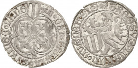 Sachsen - Das Kurfürstentum
Kurfürst Friedrich II. von Sachsen, der Sanftmütige 1428-1464 Pfahlschildgroschen o.J. (1451/1454), Stachelrose-Freiberg ...