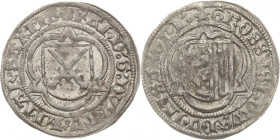 Sachsen-Kurlinie ab 1486 bis 1547 (Ernestiner)
Friedrich III., Albrecht und Johann 1486-1500 Halber Schwertgroschen o.J. (nach 1495), 5-blättrige Ros...