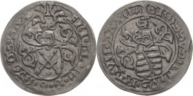 Sachsen-Kurlinie ab 1486 bis 1547 (Ernestiner)
Friedrich III., Albrecht und Johann 1486-1500 Zinsgroschen o.J. (um 1497/1500), 5-strahliger Stern-Lei...