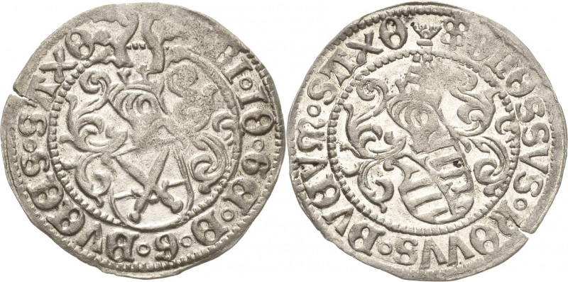 Sachsen-Kurlinie ab 1486 bis 1547 (Ernestiner)
Friedrich III., Georg und Johann...