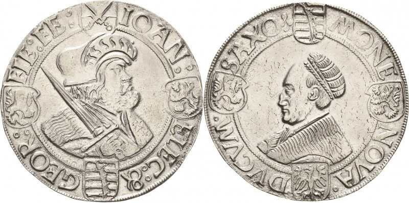 Sachsen-Kurlinie ab 1486 bis 1547 (Ernestiner)
Johann der Beständige und Georg ...