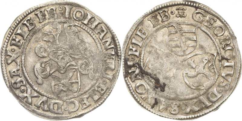 Sachsen-Kurlinie ab 1486 bis 1547 (Ernestiner)
Johann Friedrich und Georg 1534-...