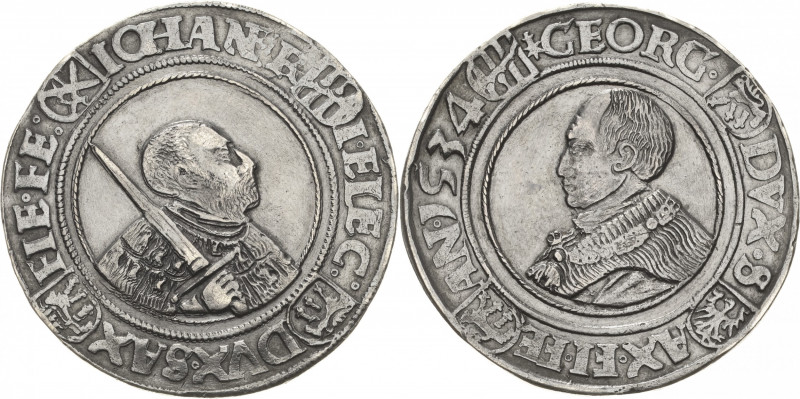 Sachsen-Kurlinie ab 1486 bis 1547 (Ernestiner)
Johann Friedrich und Georg 1534-...