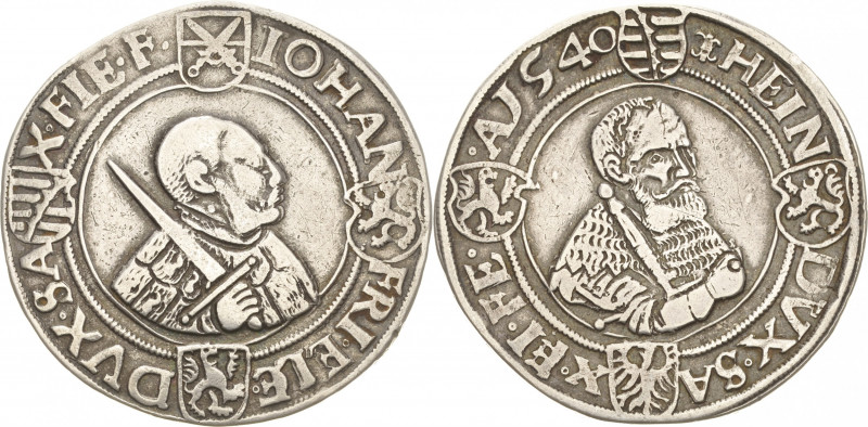 Sachsen-Kurlinie ab 1486 bis 1547 (Ernestiner)
Johann Friedrich und Heinrich 15...