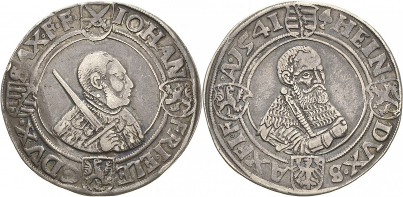 Sachsen-Kurlinie ab 1486 bis 1547 (Ernestiner)
Johann Friedrich und Heinrich 15...