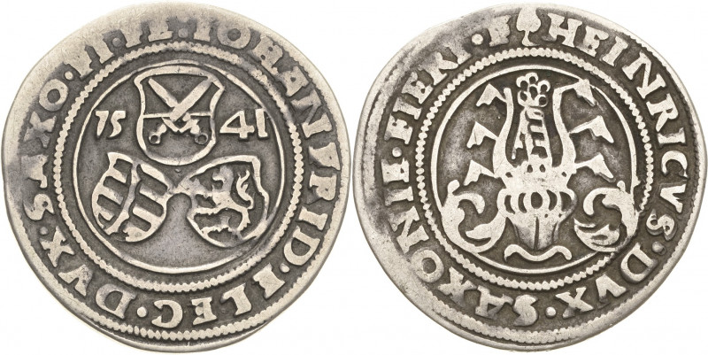 Sachsen-Kurlinie ab 1486 bis 1547 (Ernestiner)
Johann Friedrich und Heinrich 15...