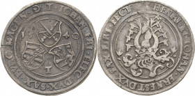 Sachsen-Kurlinie ab 1486 bis 1547 (Ernestiner)
Johann Friedrich, Heinrich und Johann Ernst 1539-1540 1/2 Guldengroschen 1540, T-Buchholz Keilitz 173 ...