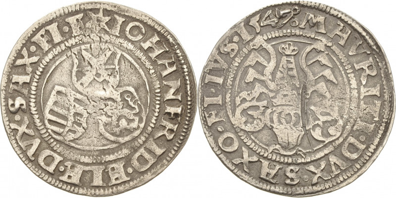 Sachsen-Kurlinie ab 1486 bis 1547 (Ernestiner)
Johann Friedrich und Moritz 1541...