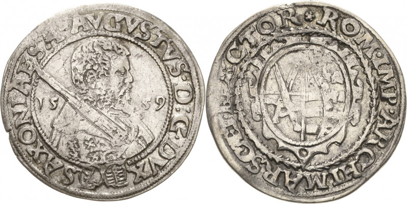 Sachsen-Kurlinie ab 1547 (Albertiner)
August 1553-1586 1/8 Taler 1559, o. Mzz.-...