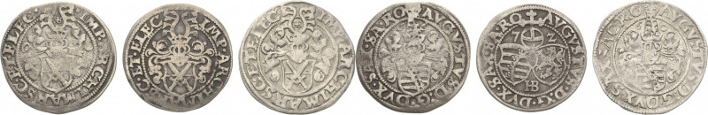 Sachsen-Kurlinie ab 1547 (Albertiner)
August 1553-1586 Groschen 1560, 1566, 157...