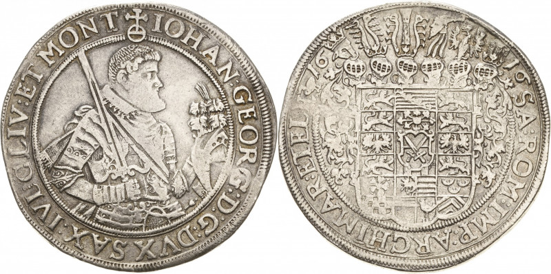 Sachsen-Kurlinie ab 1547 (Albertiner)
Johann Georg I. (1611-) 1615-1656 Taler 1...