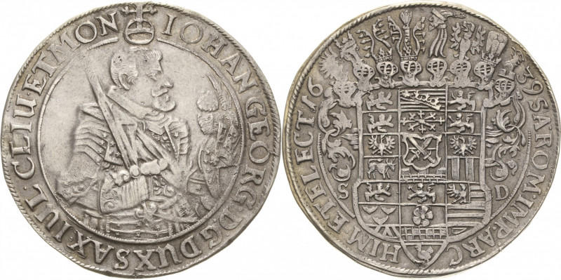 Sachsen-Kurlinie ab 1547 (Albertiner)
Johann Georg I. (1611-) 1615-1656 Taler 1...