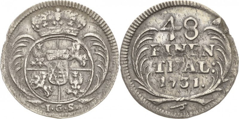 Sachsen-Kurlinie ab 1547 (Albertiner)
Friedrich August I., der Starke 1694-1733...