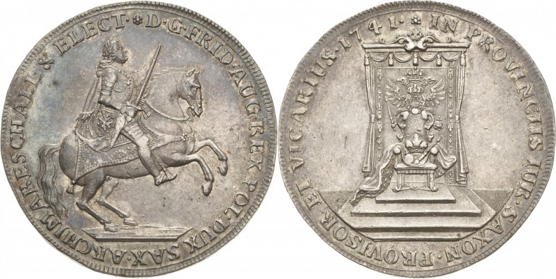 Sachsen-Kurlinie ab 1547 (Albertiner)
Friedrich August II. 1733-1763 Taler (Kur...