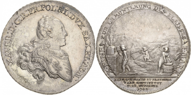 Sachsen-Kurlinie ab 1547 (Albertiner)
Xaver 1763-1768 Taler 1765, EDC-Dresden P...