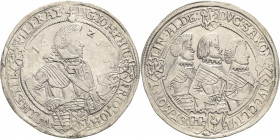 Sachsen-Altenburg 1603-1672
Johann Philipp, Friedrich, Johann Wilhelm, Friedrich Wilhelm II. 1603-1625 Taler 1625, WA-Saalfeld Rv-Umschrift endet ALD...