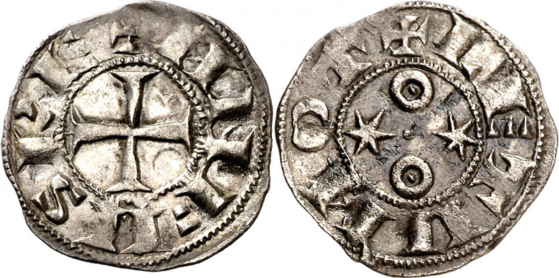 Alfonso VI (1073-1109). Toledo. Dinero. (Imperatrix A6:6.23, mismo ejemplar) (AB...