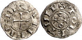 Alfonso VI (1073-1109). Toledo. Meaja. (M.M. A6:7.6) (Imperatrix A6:7.6, mismo ejemplar) (AB. 9). Bella. Rara y más así. 0,42 g. EBC.
